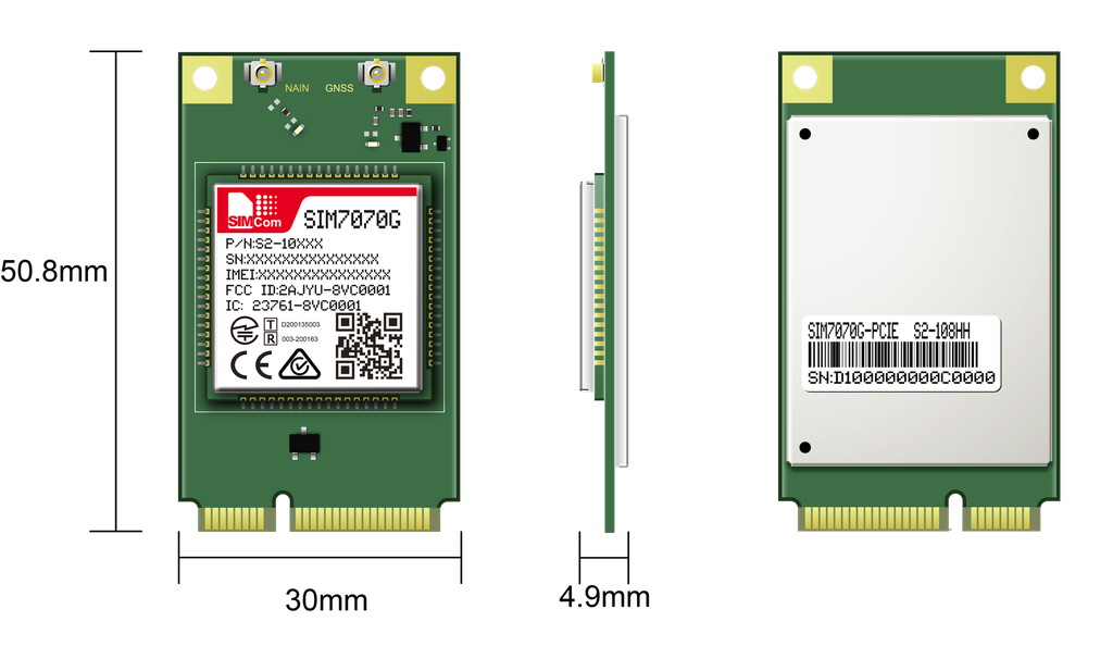 The SIM7070 series is the LPWA module which supports wireless communication modes of Cat- M/Cat-NB/GPRS/EDGE.
