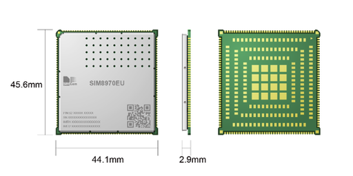 [SIM8970NA] The SIM8970 series is the LTE Cat 6 smart module with Android system, it adopts Qualcomm 8-core 64-bit ARM V-8 processor, with frequency up to 2.0GHz and AdrenoTM 610 GPU. It supports multiple high resolution camera and high definition touch display, and has powerful high data transfer and multimedia processing capability. With smart module operation system and high performance advantage, the module is ideal for rapid development of multimedia wireless communication products and applications.
