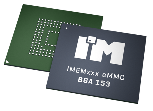 [IMC1B1A8C2A2A1E3A8A0000] eMMC, 11.5x13 153 ball, 64GB, -25°C to 85°C